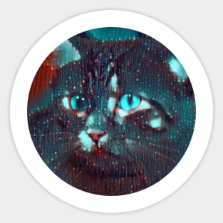 Fluffy mycat, revolution for cats Sticker